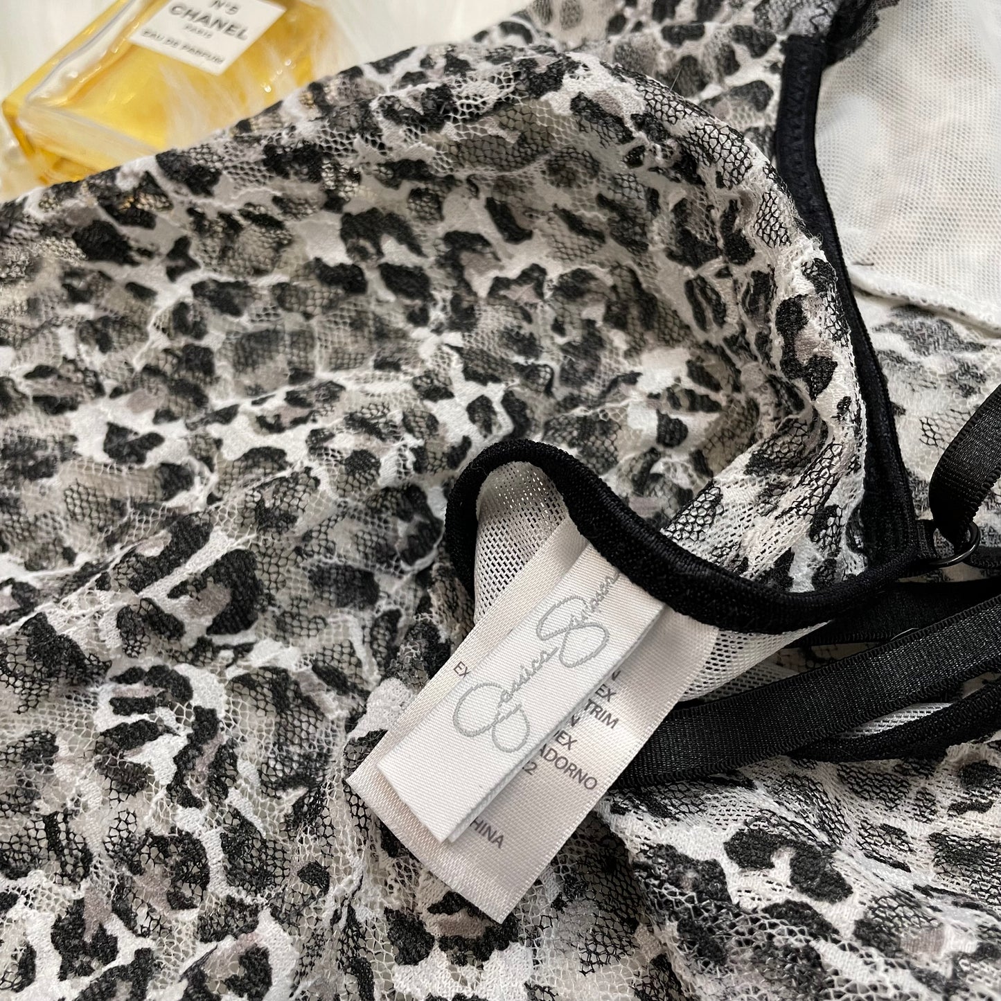 Jessica Simpson Sheer Leopard Chemise