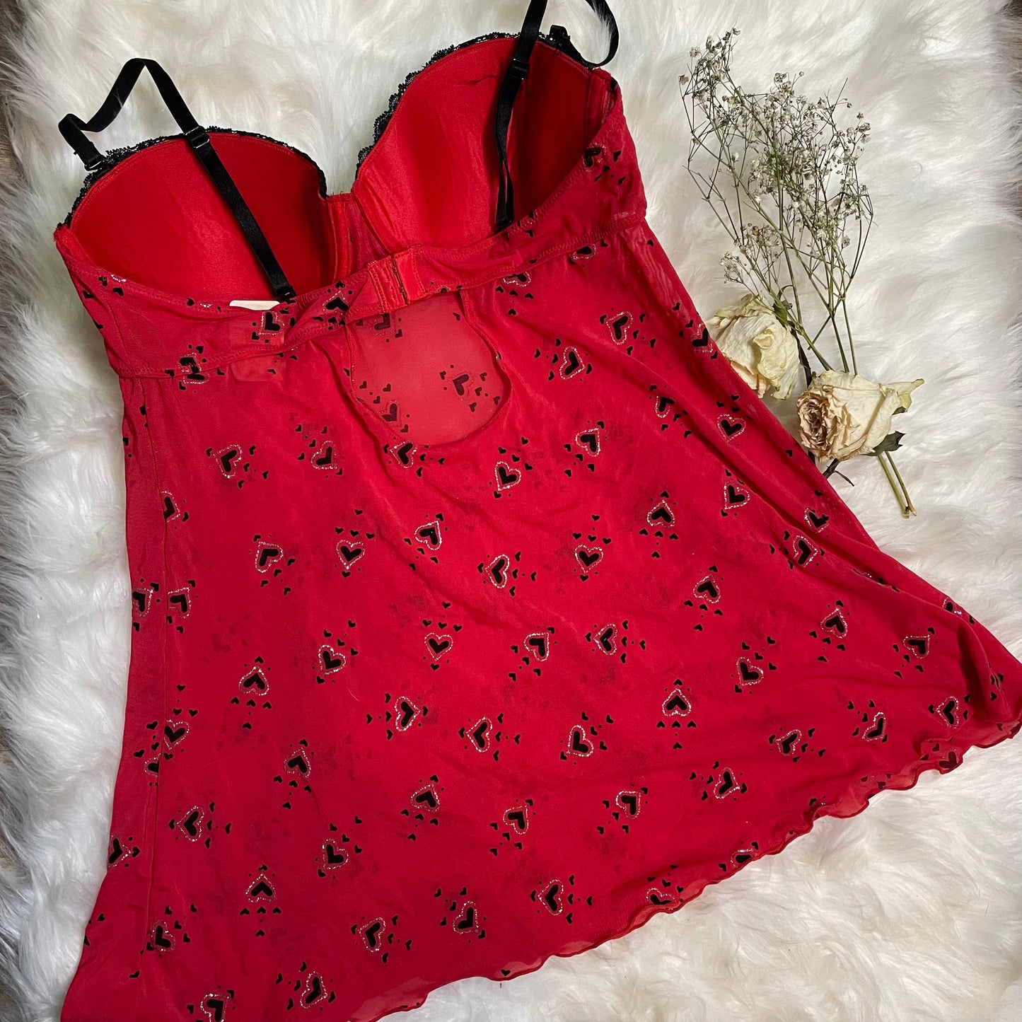 Indulgence by Biatta Red Hearts Chemise