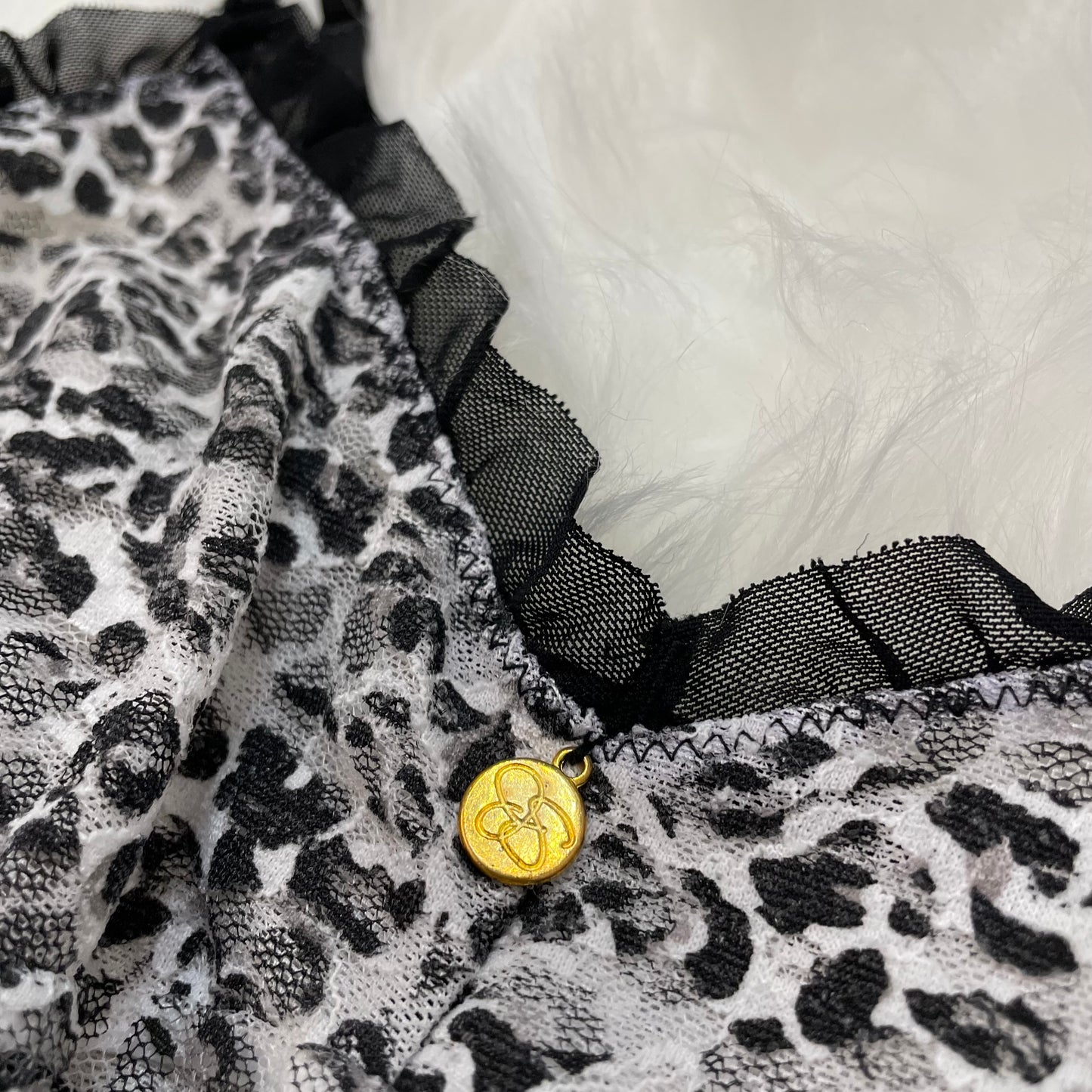 Jessica Simpson Sheer Leopard Chemise