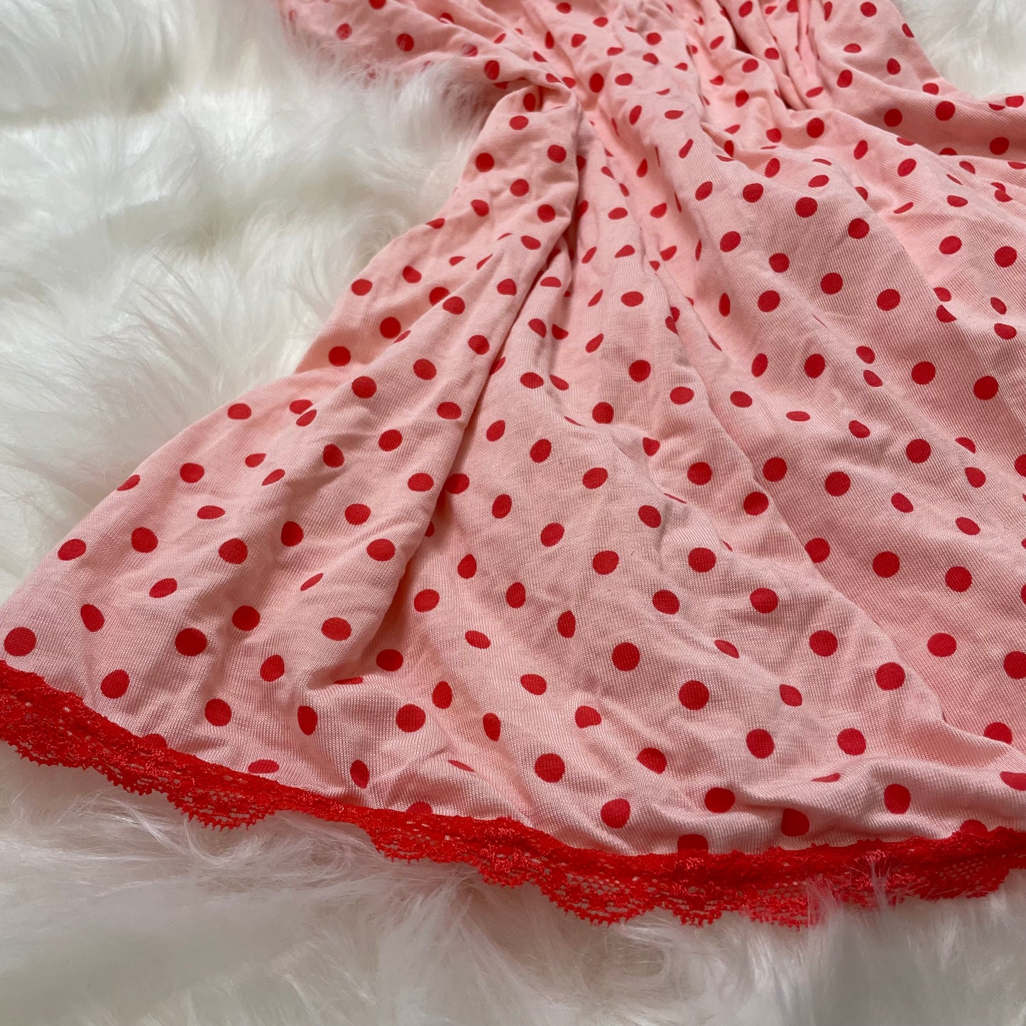 Victoria’s Secret Polka Dot & Lace Chemise