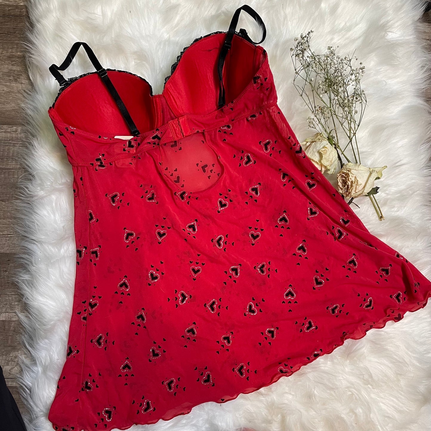 Indulgence by Biatta Red Hearts Chemise