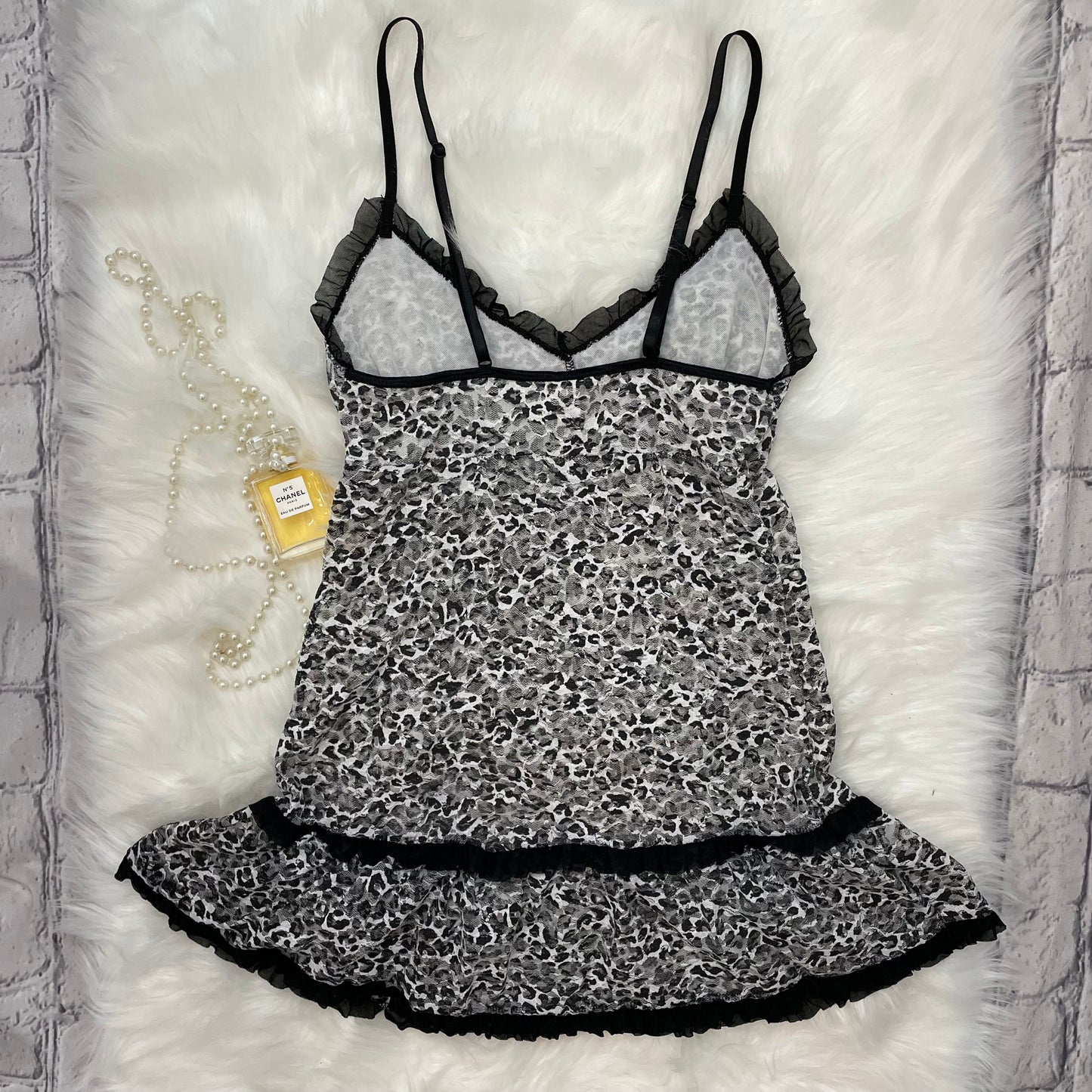 Jessica Simpson Sheer Leopard Chemise