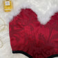 Handmade Valentine Marabou Corset Top