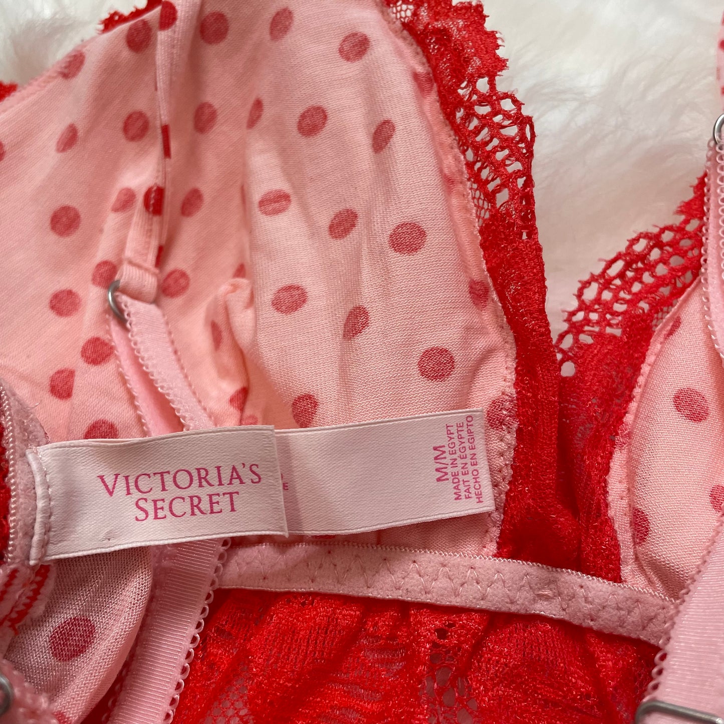 Victoria’s Secret Polka Dot & Lace Chemise