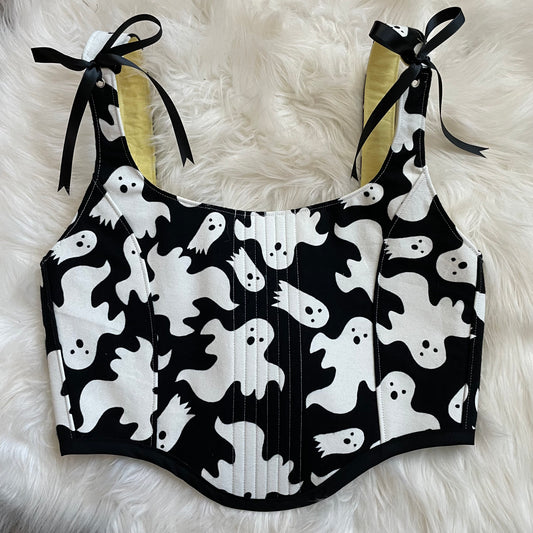 Glow in the Dark Ghost Corset Top